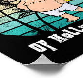 Grappige kerst in juli heet als Santa Summer Party Poster (Hoek)