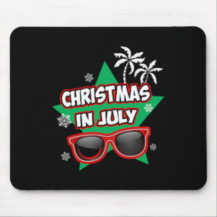 Grappige kerst in juli Kerstman Zomer Vakantie Muismat