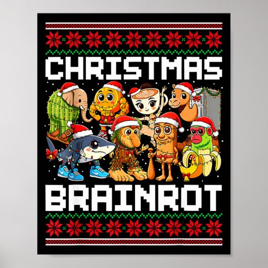 Grappige Kerst Italiaanse Hersenrot Italiaanse Her Poster (Voorkant)