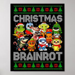 Grappige Kerst Italiaanse Hersenrot Italiaanse Her Poster