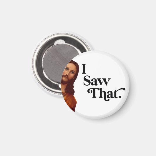 Grappige kerst, Jezus, dat heb ik gezien Magneet (Voorkant / Achterkant)