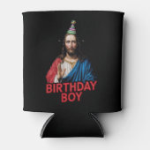 Grappige kerst Jezus verjaardag jongen Blikjeskoeler (Voorkant)