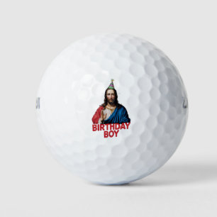 Grappige kerst Jezus verjaardag jongen Golfballen