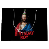 Grappige kerst Jezus verjaardag jongen Groot Cadeauzakje (Voorkant)