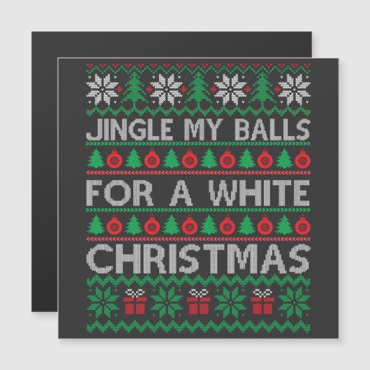 Grappige Kerst - jingle mijn ballen (Voorkant / Achterkant)