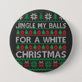 Grappige Kerst - jingle mijn ballen Ronde Button 7,6 Cm