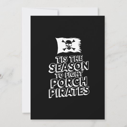 Grappige kerst Kaart - "Dit is het seizoen" (Voorkant)