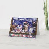 Grappige kerst Kaart Happy Boerderij Party (Voorkant)