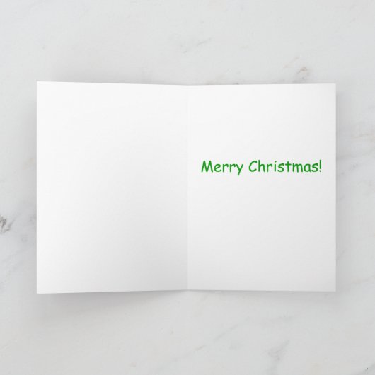 Grappige kerst Kaart: Kerstman verandert van baan Feestdagen Kaart (Binnen)