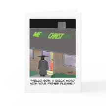 Grappige kerst Kaart: kerstverlichting