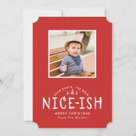 Grappige kerst Kaart voor vierkante foto's