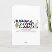 Grappige kerst Kaarten: "Dit is het seizoen Feestdagen Kaart (Achterkant)