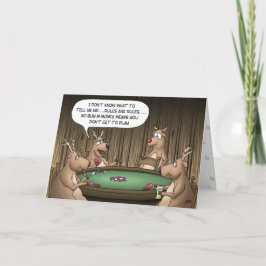 Grappige kerst Kaarten: rendier games Feestdagen Kaart