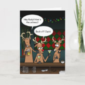 Grappige kerst Kaarten | Rudolf Holiday Greeting (Voorkant)