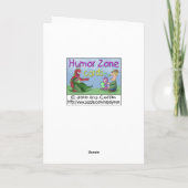 Grappige kerst Kaarten: Toes Up Feestdagen Kaart (Achterkant)