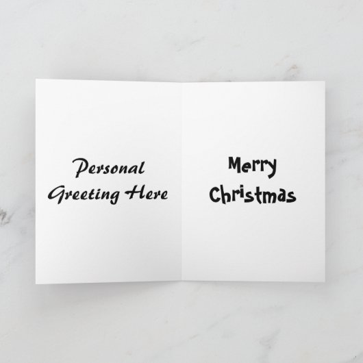 Grappige kerst Kaarten: Woestijneiland Kerst Feestdagen Kaart (Binnen)