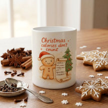 Grappige Kerst Kakaokop Calorieën Tellen Niet