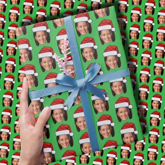 Grappige kerst | Kamala Harris Santa Hat Cadeaupapier