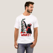 Grappige kerst kat sublimatie t-shirt (Voorkant volledig)