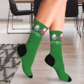 Grappige Kerst Katten Ik Monogram Kerstmis Partij Sokken