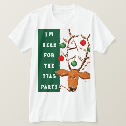 Grappige kerst kerel t-shirt (Design voorkant)