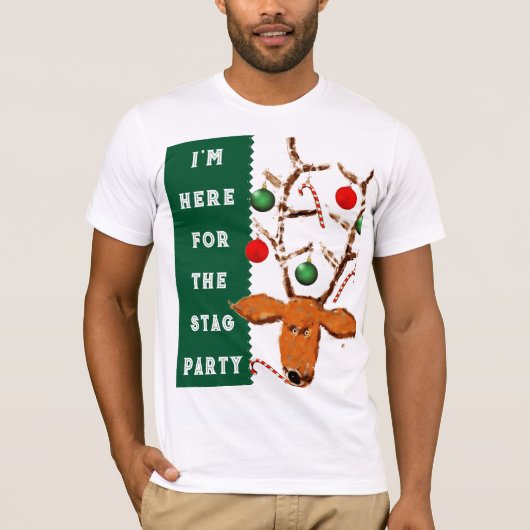 Grappige kerst kerel t-shirt (Voorkant)
