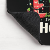Grappige kerst kerst elf ik ben niet een elf gewoo muismat (Hoek)