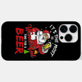 Grappige kerst Kerstman Drinkt Bier Geweldig Case-Mate iPhone Case (Achterkant (horizontaal))