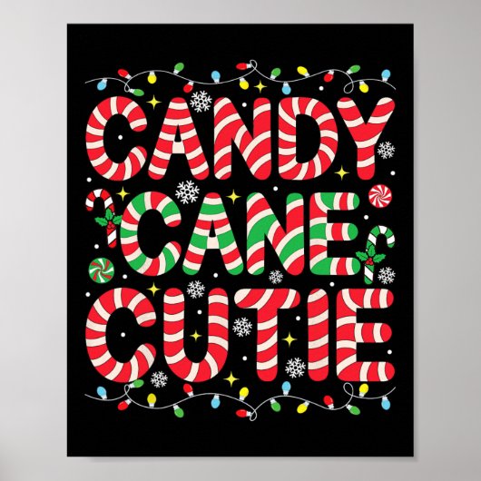Grappige Kerst Kerststok Liefhebber Crew Kerst Ker Poster (Voorkant)