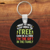 Grappige Kerst Kinder Mannen Xmas Pyjama Vrouwen J Sleutelhanger (Voorkant)