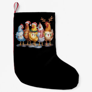 Grappige Kerst Kip Kerstverlichting Boerderij Dier Kleine Kerstsok