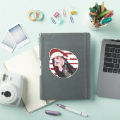 Grappige Kerst Kip Rode en witte strepen Sticker (iPad Cover)