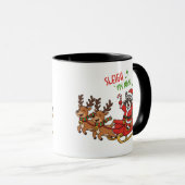Grappige Kerst Koffiekop, Kerst Humor Cadeau Mok (Voorkant rechts)