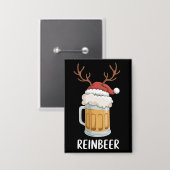 Grappige Kerst Koppel Kerstmis Button (Voorkant / Achterkant)