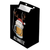 Grappige Kerst Koppel Matchende Vakantie  Medium Cadeauzakje (Voorkant Gekanteld)