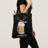 Grappige Kerst Koppel Matchende Vakantie Tote Bag (Dichtbij)