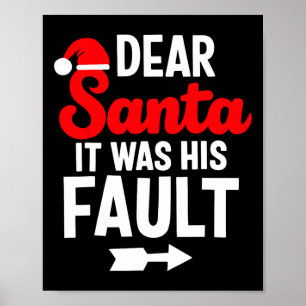 Grappige Kerst Koppels Beste Sint Het Was Zijn Sch Poster