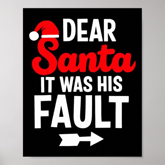 Grappige Kerst Koppels Beste Sint Het Was Zijn Sch Poster (Voorkant)