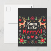 Grappige Kerst Koppels Briefkaart (Voorkant / Achterkant)