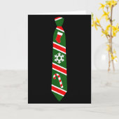 Grappige Kerst Kraag - Vakantie Tuxedo Fun T-shirt Kaart (Gele Bloem)