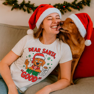 Grappige Kerst Labrador Persoonlijke huisdier Humo T-shirt