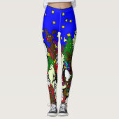 Grappige Kerst Leggings (Voorkant)