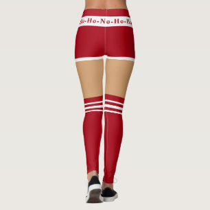 Grappige kerst Leggings mevrouw Santa Claus