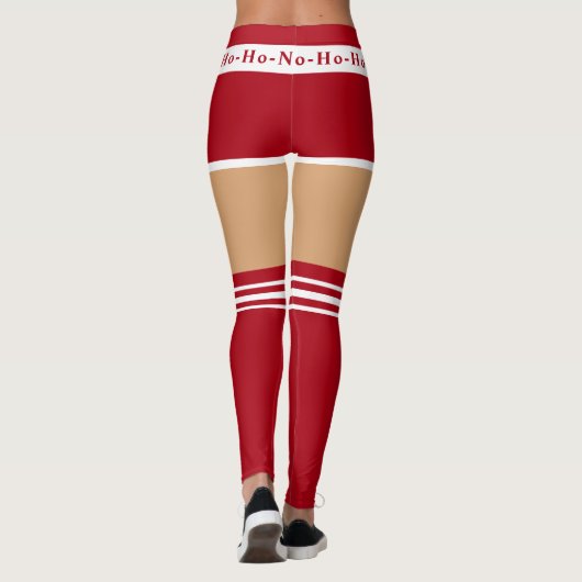 Grappige kerst Leggings mevrouw Santa Claus (Achterkant)