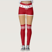 Grappige kerst Leggings mevrouw Santa Claus (Voorkant)