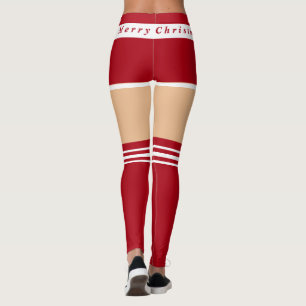 Grappige kerst Leggings mevrouw Santa Claus