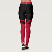 Grappige Kerst Leggings Nabootsing Over Knie Soks (Achterkant)