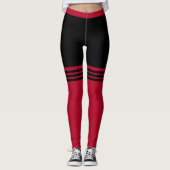 Grappige Kerst Leggings Nabootsing Over Knie Soks (Voorkant)