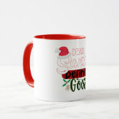 Grappige kerst lieve kerstman mok (Voorkant links)