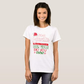 Grappige kerst lieve kerstman t-shirt (Voorkant volledig)